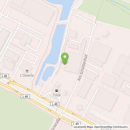 Standortübersicht der Benzin-Super-Diesel Tankstelle: TotalEnergies Duesseldorf in 40472, Duesseldorf
