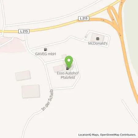 Standortübersicht der Tankstelle Esso Tankstelle in 56291 PFALZFELD