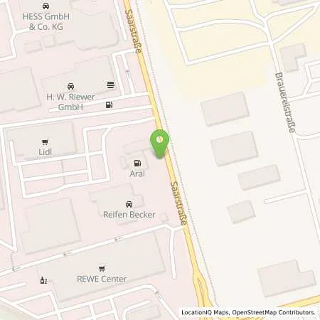 Standortübersicht der Tankstelle Aral Tankstelle in 54634 Bitburg