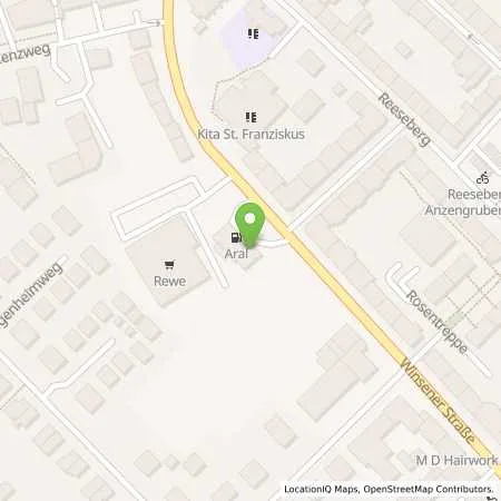 Standortübersicht der Tankstelle Aral Tankstelle in 21077 Hamburg