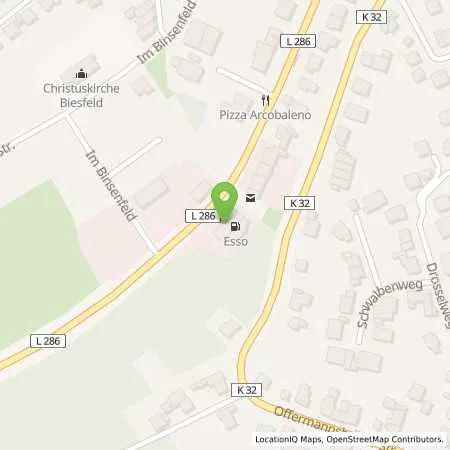 Standortübersicht der Tankstelle Esso Tankstelle in 51515 KUERTEN