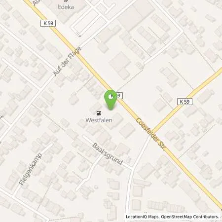 Standortübersicht der Tankstelle Volker Schmidt in 48249 Dülmen