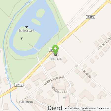 Standortübersicht der Benzin-Super-Diesel Tankstelle: BELL Oil in 56269, Dierdorf