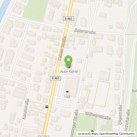 Standortübersicht der Tankstelle MTB Tankstelle in 72202 Nagold