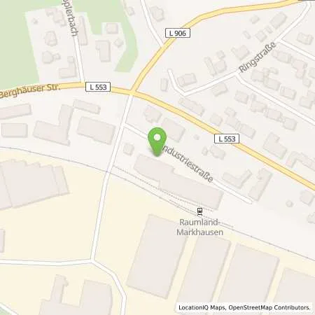 Standortübersicht der Tankstelle Raiffeisen Wittgenstein-Hallenberg eG in 57319 Bad Berleburg (Raumland)