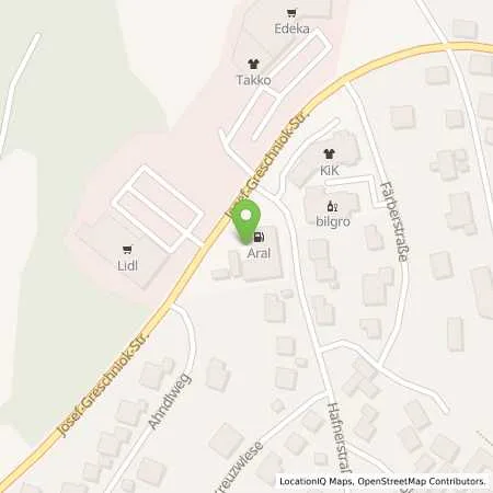 Standortübersicht der Tankstelle Aral Tankstelle in 94051 Hauzenberg