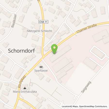 Standortübersicht der Benzin-Super-Diesel Tankstelle: AVIA Tankstelle in 93489, Schorndorf