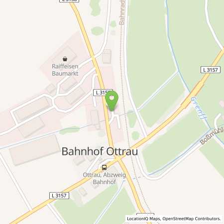 Standortübersicht der Benzin-Super-Diesel Tankstelle: Raiffeisen Alsfeld-Kirchhain in 34633, Ottrau/Bhf.