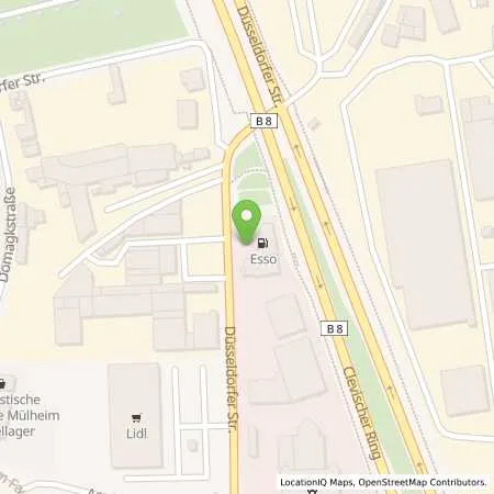 Standortübersicht der Tankstelle Esso Tankstelle in 51063 KOELN