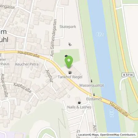 Standortübersicht der Tankstelle Tankhof Riegel in 79359 Riegel