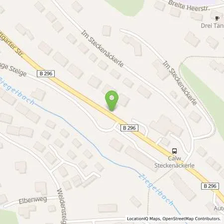 Standortübersicht der Tankstelle CALW - STUTTGARTER STRASSE in 75365 Calw