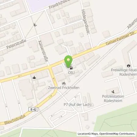 Standortübersicht der Tankstelle OIL! Tankstelle Rüdesheim in 65385 Rüdesheim