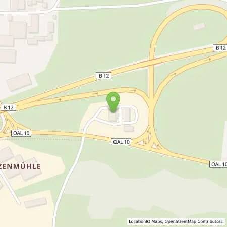 Standortübersicht der Tankstelle JET KRAFTISRIED LUITZENMUEHLE 5 in 87647 KRAFTISRIED