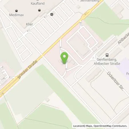 Standortübersicht der Tankstelle Access Senftenberg in 01968 Senftenberg