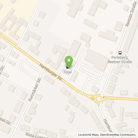 Standortübersicht der Tankstelle TotalEnergies Perleberg in 19348 Perleberg