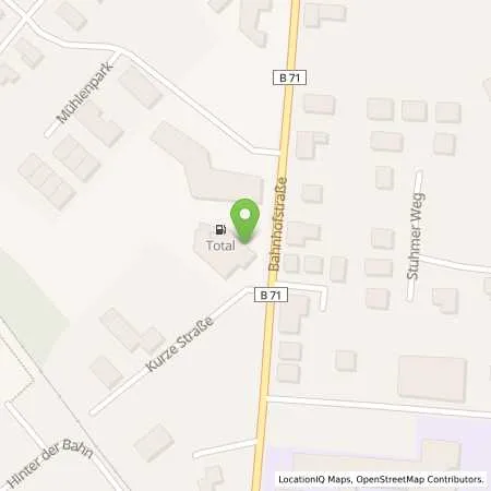 Standortübersicht der Tankstelle TotalEnergies Zeven in 27404 Zeven