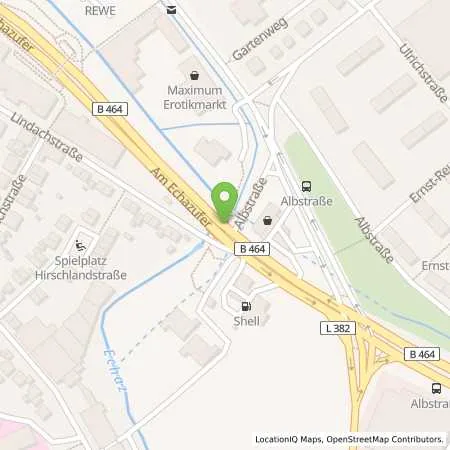 Standortübersicht der Tankstelle Aral Tankstelle in 72764 Reutlingen