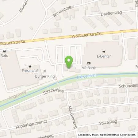 Standortübersicht der Tankstelle Tankstelle am E-Center in 95615 Marktredwitz