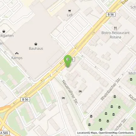 Standortübersicht der Tankstelle bft Bonn in 53115 Bonn