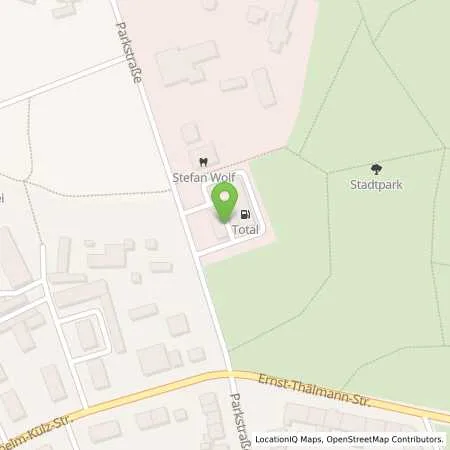 Standortübersicht der Tankstelle TotalEnergies Wittenberge in 19322 Wittenberge