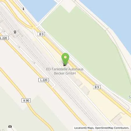 Standortübersicht der Tankstelle Autohaus Becker GmbH in 55430 Oberwesel (Nord)