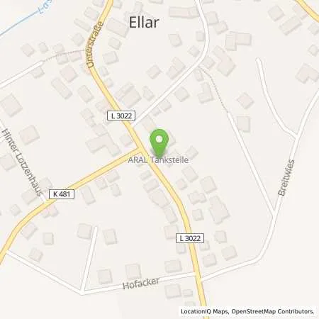 Standortübersicht der Tankstelle Aral Tankstelle in 65620 Waldbrunn