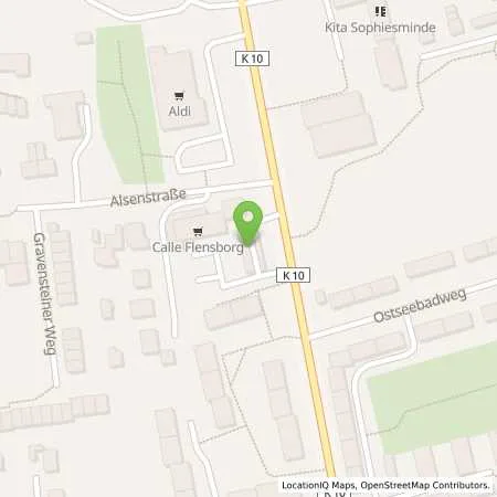 Standortübersicht der Tankstelle OIL! Tankstelle Flensburg in 24939 Flensburg