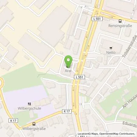 Standortübersicht der Tankstelle Aral Tankstelle in 44807 Bochum