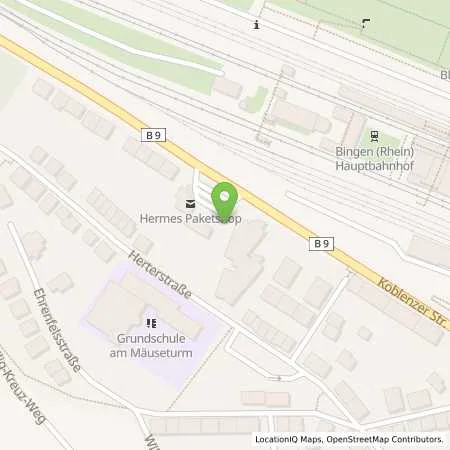 Standortübersicht der Tankstelle Shell Bingen Koblenzer Str. 85 in 55411 Bingen