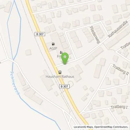 Standortübersicht der Tankstelle HAUSHAM - RATHAUSSTR. in 83734 Hausham