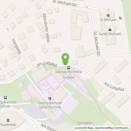 Standortübersicht der Tankstelle STADTALLENDORF - BAHNHOFSTR./AM LOH in 35260 Stadtallendorf