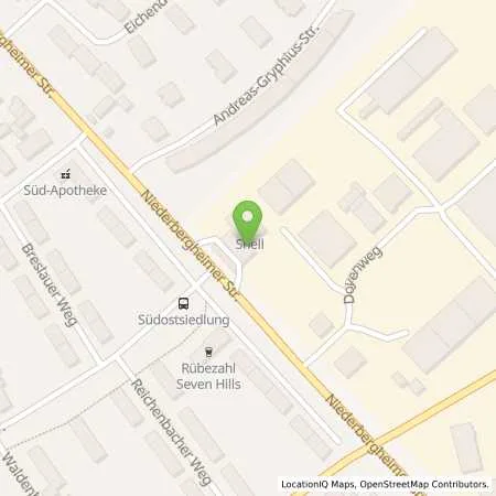 Standortübersicht der Tankstelle Shell Soest Niederbergheimer Str. 121 in 59494 Soest