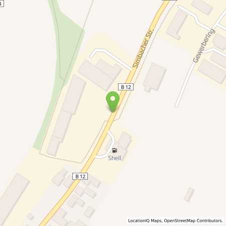 Standortübersicht der Benzin-Super-Diesel Tankstelle: Shell Kirchham Simbacher Str. 6 in 94148, Kirchham
