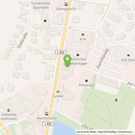 Standortübersicht der Tankstelle TotalEnergies Ibbenbueren in 49477 Ibbenbueren