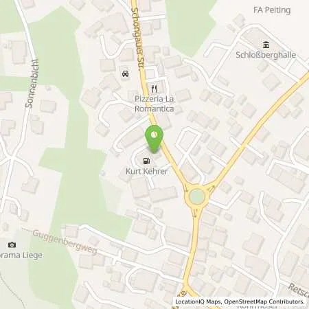 Standortübersicht der Tankstelle Aral Tankstelle in 86971 Peiting