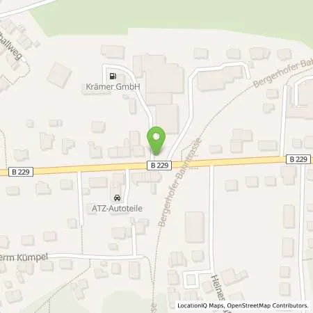 Standortübersicht der Tankstelle Manfred Krämer GmbH+Co.Kg in 42477 Radevormwald