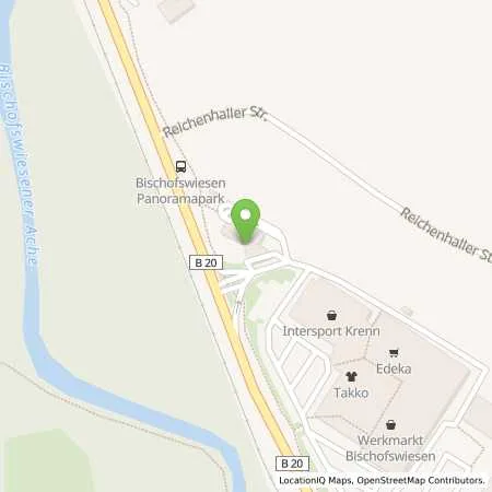 Standortübersicht der Tankstelle BISCHOFSWIESEN - REICHENHALLER STR. in 83483 Bischofswiesen