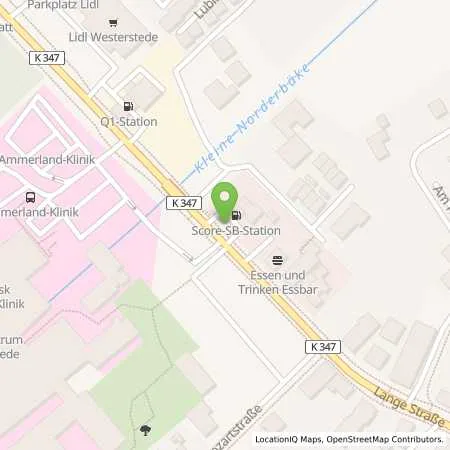 Standortübersicht der Tankstelle Westerstede in 26655 Westerstede