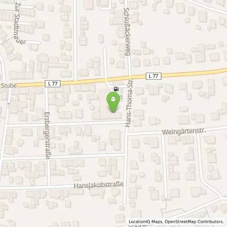 Standortübersicht der Tankstelle Esso Tankstelle in 76456 KUPPENHEIM