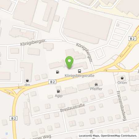 Standortübersicht der Benzin-Super-Diesel Tankstelle: Aral Tankstelle in 95448, Bayreuth