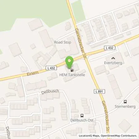 Standortübersicht der Tankstelle Wuppertal, Einern 144 in 42279 Wuppertal