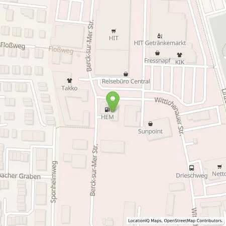 Standortübersicht der Tankstelle Bad Honnef, Wittichenauer Str. 2 in 53604 Bad Honnef