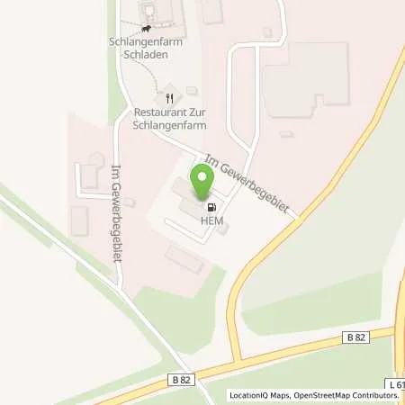 Standortübersicht der Tankstelle Schladen, Im Gewerbegebiet 2 in 38315 Schladen