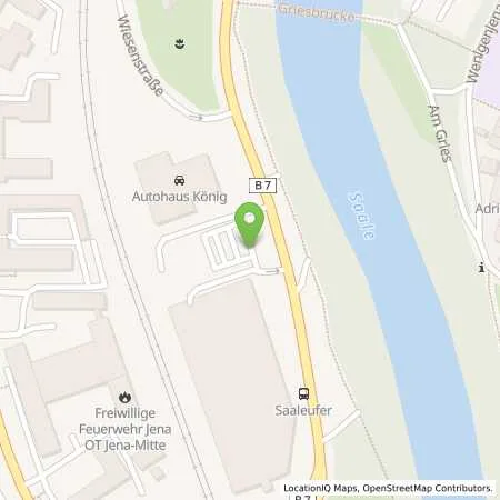 Standortübersicht der Tankstelle TOTAL JENA in 07749 JENA