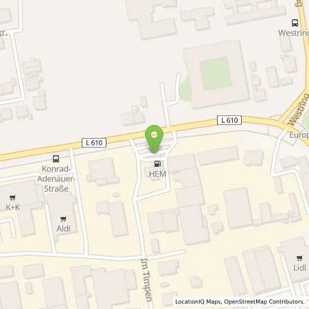 Standortübersicht der Tankstelle Datteln, Friedrich-Ebert-Str. 73 in 45711 Datteln