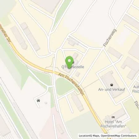 Standortübersicht der Tankstelle Q1 Tankstelle in 18069 Rostock