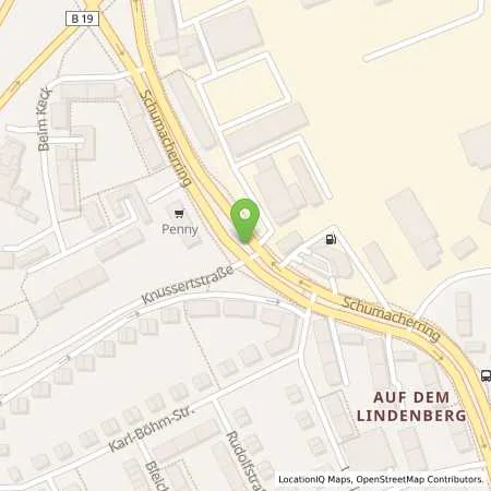 Standortübersicht der Tankstelle KEMPTEN - SCHUMACHERRING 96 in 87437 Kempten