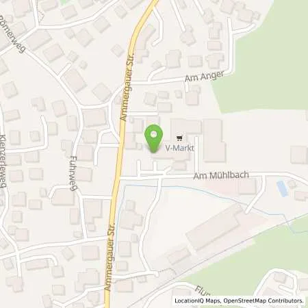 Standortübersicht der Tankstelle V-Markt Saulgrub in 82442 Saulgrub
