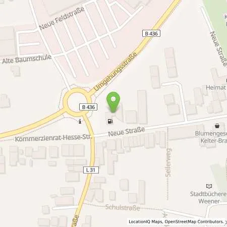 Standortübersicht der Tankstelle BFT Weener Neue Str. in 26826 Weener