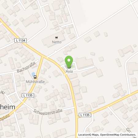 Standortübersicht der Benzin-Super-Diesel Tankstelle: AVIA Wiernsheim in 75446, Wiernsheim